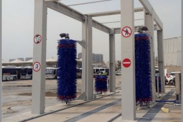 通道式大巴洗车机-360°无盲角清洗更洁净[隆茂鑫晟]